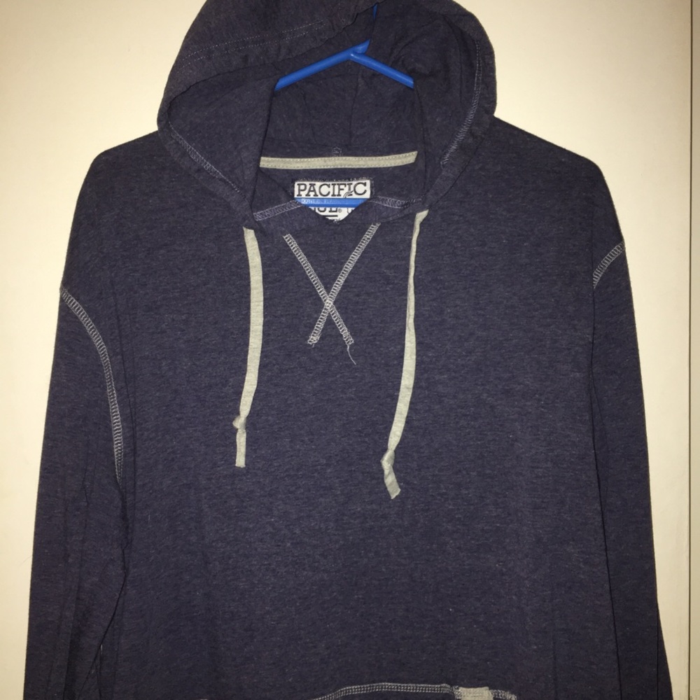 Pacific Blue Light Weight Pullover Hoodie